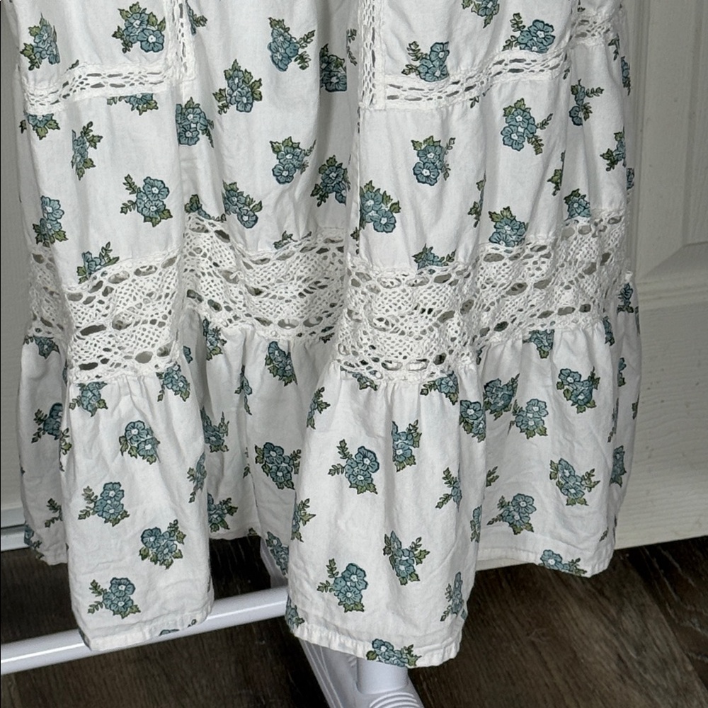 SPELL Fable Block Printed Strappy Midi Dress in Wild Poppy  Size XS - Picture 7 of 17